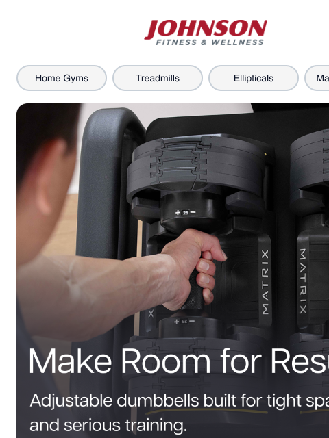 johnsonfit newsletter: Small-Space Dumbbells for Big Gains