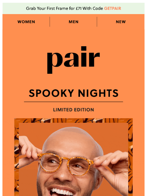paireyewear newsletter: ALL-NEW Spooky Nights Top Frames
