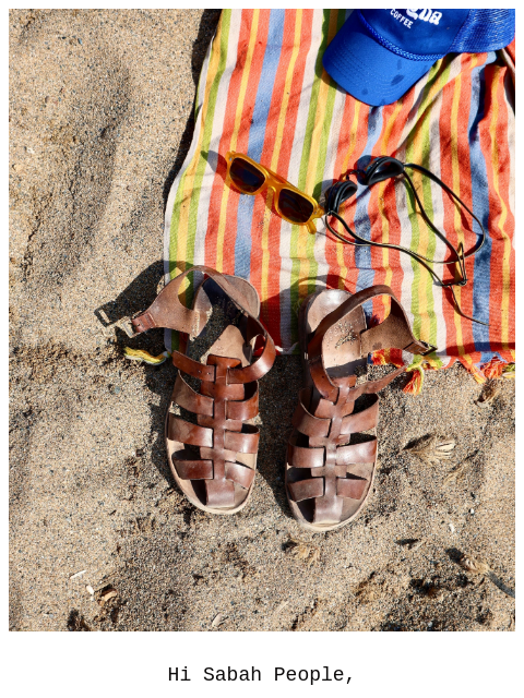 sabah newsletter: Our Last Sandal Restock of Summer 🏖️