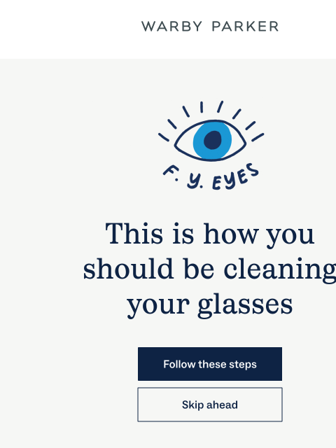 warbyparker newsletter: Simple, but effective