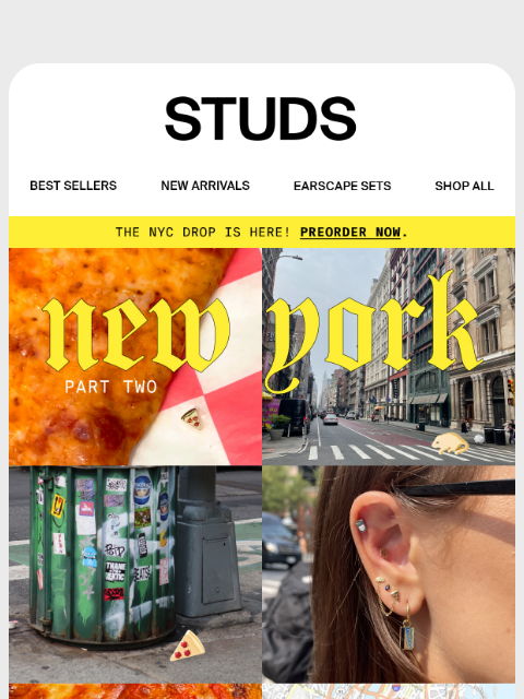 studs newsletter: NYC Drop: Part 2 just hit 🍕🐀🖤