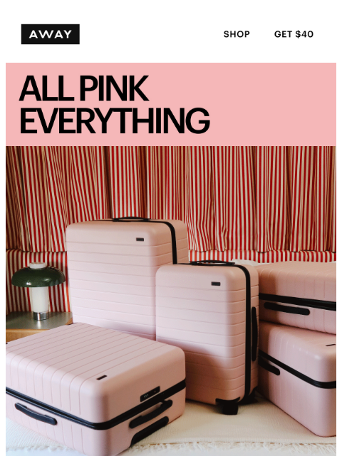 awaytravel newsletter: Blush Pink has landed