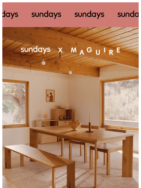 sundays-company newsletter: $1,000 Giveaway to Sundays & Maguire