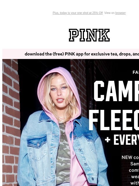 vspink newsletter: NEW Campus Fleece—Stay Cozy, Friends
