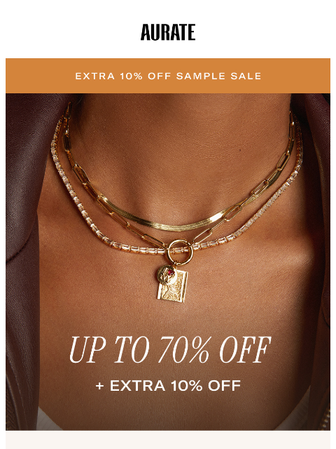 auratenewyork newsletter: UP TO 70% OFF + EXTRA 10% OFF