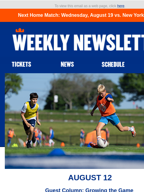 fccincinnati newsletter: This Week in Orange and Blue