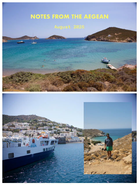 sabah newsletter: Notes from the Aegean 🌊