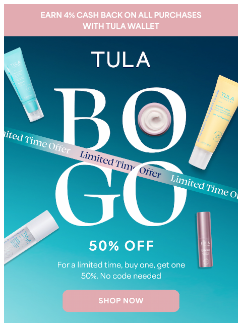 tula newsletter: Double your glow & save✨