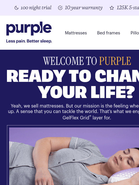 purple newsletter: We're not really a mattress company