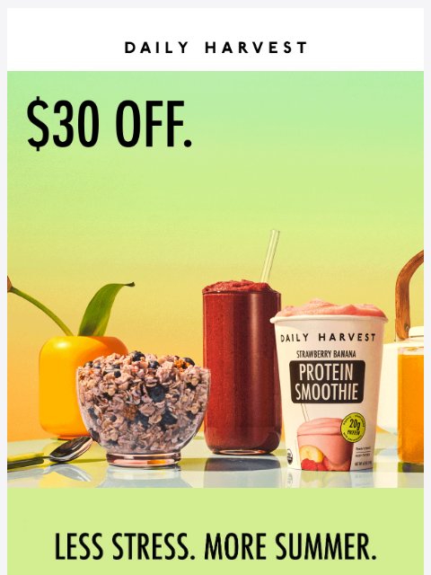 daily-harvest newsletter: First-time ever: $30 off the Best Sellers Bundle