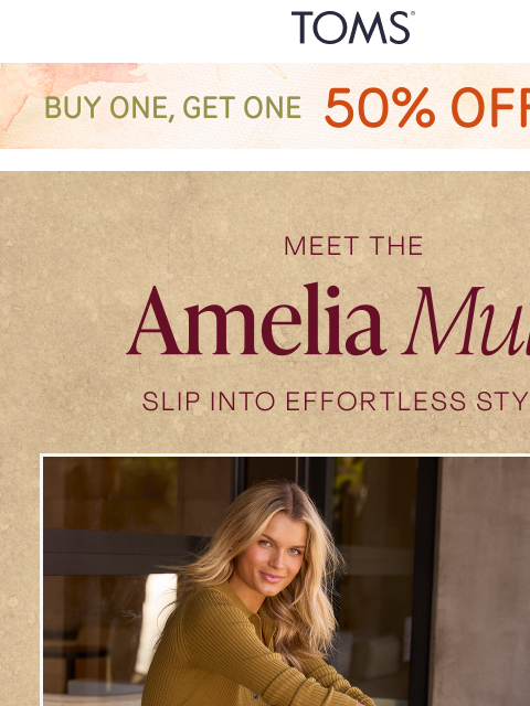 toms newsletter: The Season's Must-Have Mule