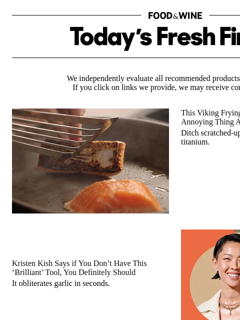 foodandwine newsletter: Kristen Kish Says Every Cook Needs This 'Brilliant...