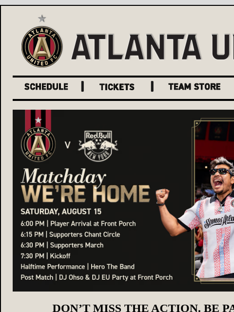 atlutd newsletter: Home Is Calling, Atlanta​