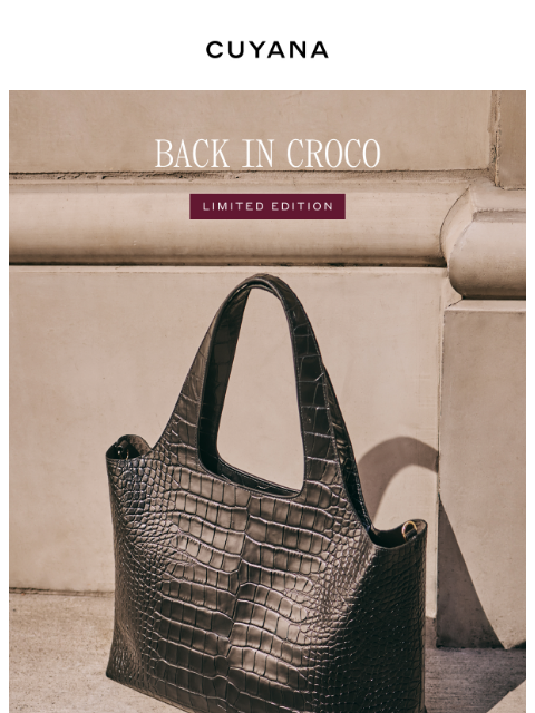 cuyana newsletter: Croco is Back