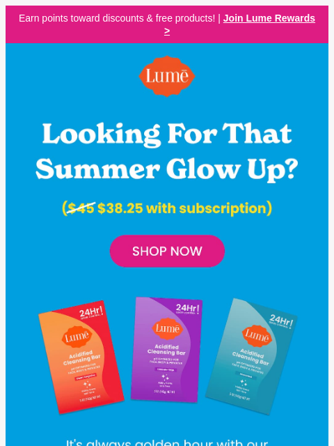 lumedeodorant newsletter: Looks like soap. Performs like Lume 🧼