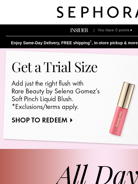 sephora newsletter: Beauty you can take from day to night 💕