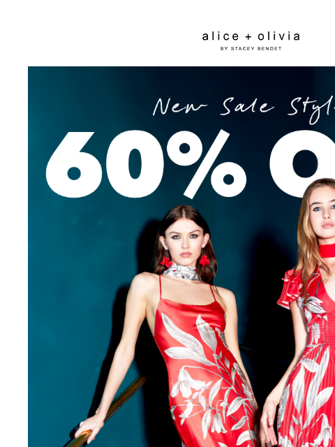 Hurry, these won't last long! ‌ ‌ ‌ ‌ ‌ ‌ ‌ ‌ ‌ ‌ ‌ ‌ ‌ Header Logo * UP TO 60% OFF SELECT STYLES. PRICES AS MARKED. VALID ON SALE MERCHANDISE ONLY. VALID AT ALICE + OLIVIA RETAIL STORES NATIONWIDE