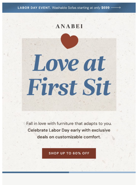 anabei newsletter: Love at First Sit 💘