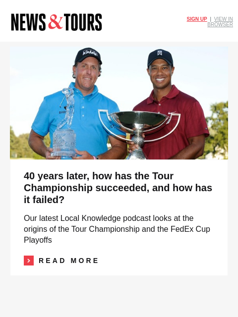 golfdigest newsletter: Rory's Ryder Cup rejection