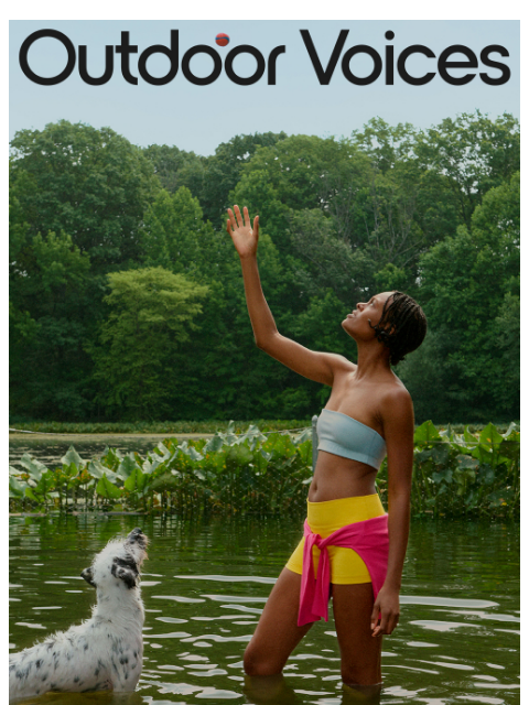 outdoorvoices newsletter: New fabric, same OV comfort.