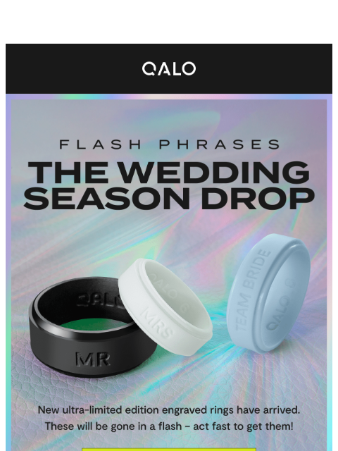 qalo newsletter: FLASH PHRASES | Wedding Edition π°