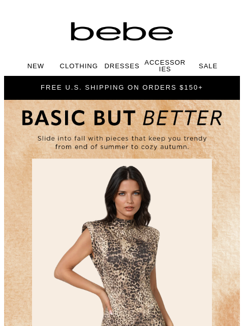 bebe newsletter: Spice It Up: Fall In Love with Fall Basics
