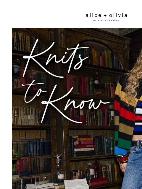 aliceandolivia newsletter: Cool Knits