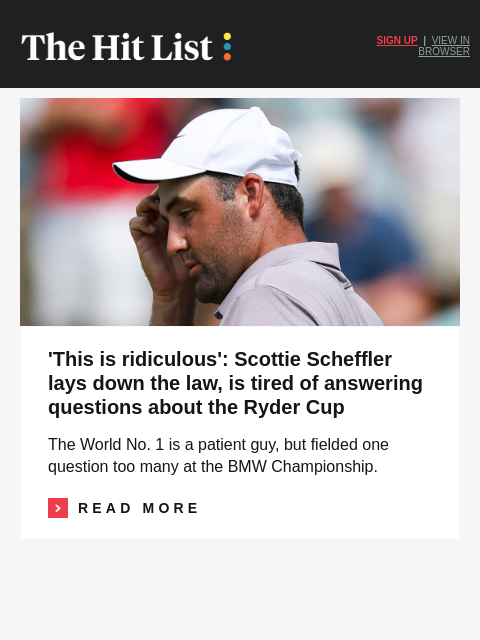 golfdigest newsletter: The excuse you need to buy a new putter