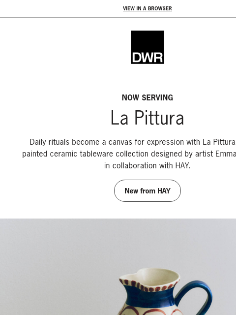 dwr newsletter: Artist Emma Kohlmann for HAY