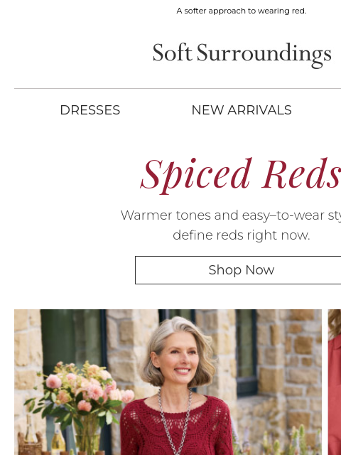 softsurroundings newsletter: Beyond Bright Red
