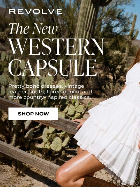 revolve newsletter: Just In: The New Western Capsule