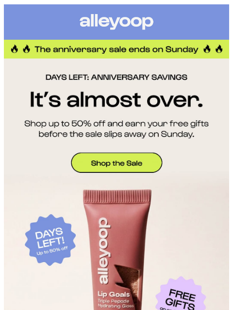 meetalleyoop newsletter: The sale is almost over ⏳✨