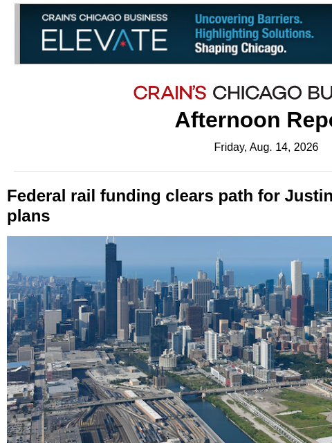 crainalerts newsletter: Justin Ishbia gets a win in South Loop