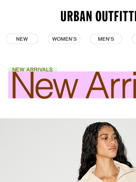urbanoutfitters newsletter: The best day is NEW ARRIVALS day 🎉