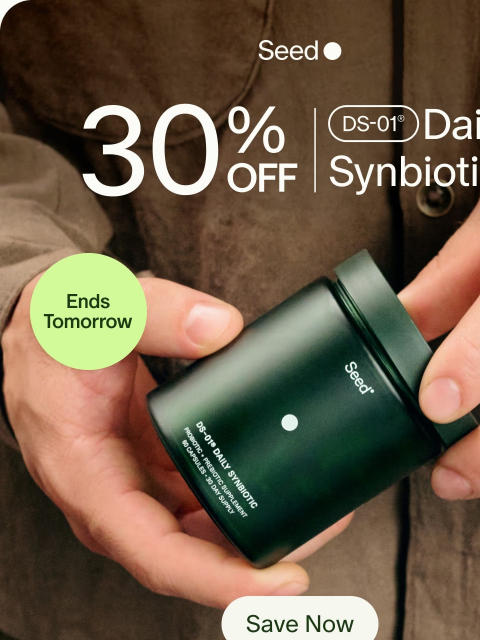 seed newsletter: 30% off → ends tomorrow.