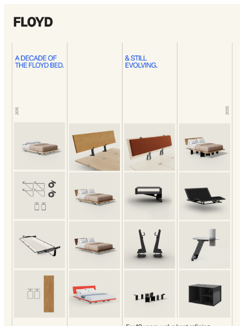 floydhome newsletter: A decade of The Floyd Bed