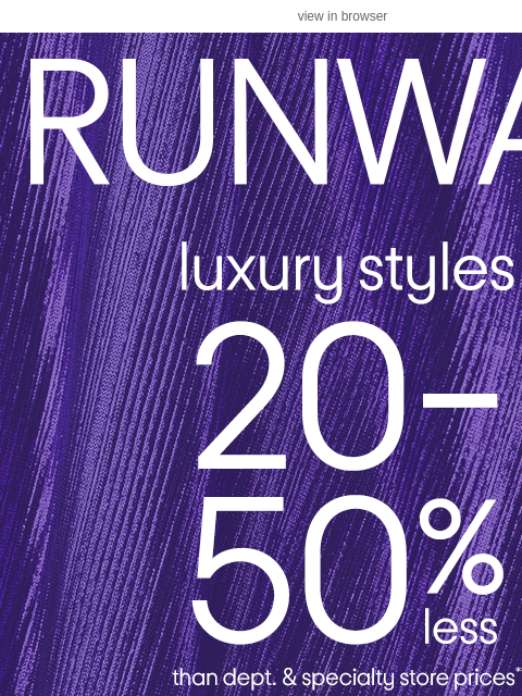 tjmaxx newsletter: These Runway finds are so you 💜