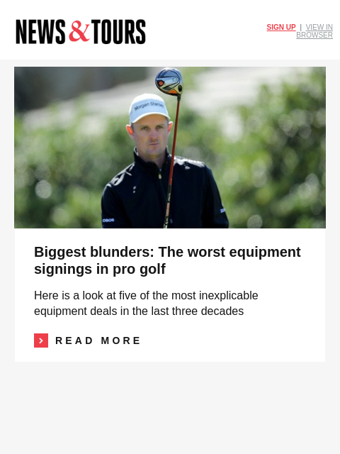 golfdigest newsletter: John Daly II's breakout season continues