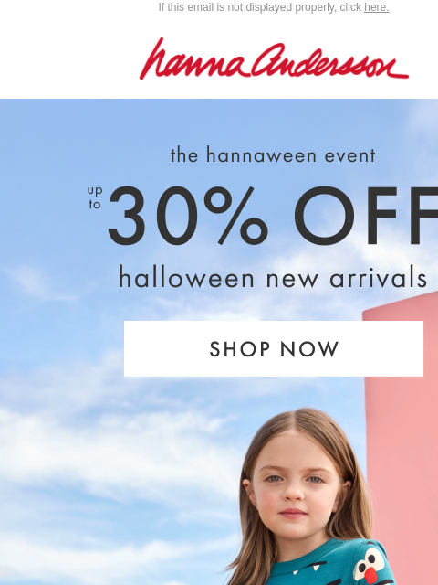 hannaandersson newsletter: 👻 Trick-Or-Treat Season Is Here!