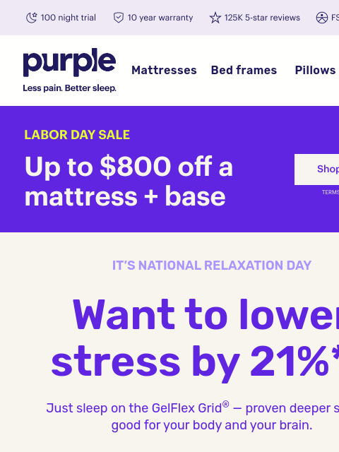 purple newsletter: #1 hack for lower stress