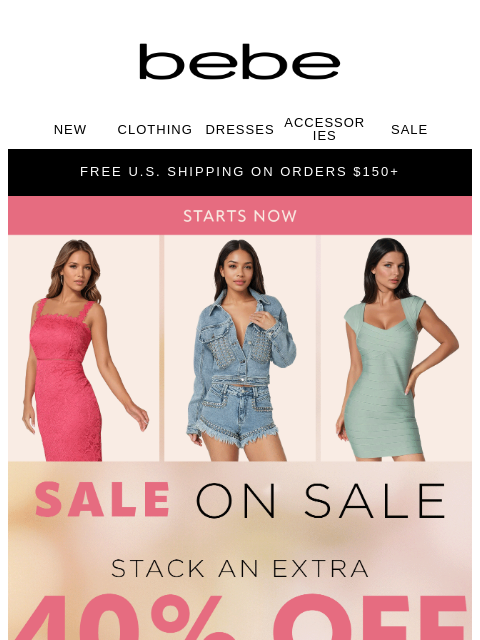 bebe newsletter: 40% Off?! Your Wallet Wants a Word.