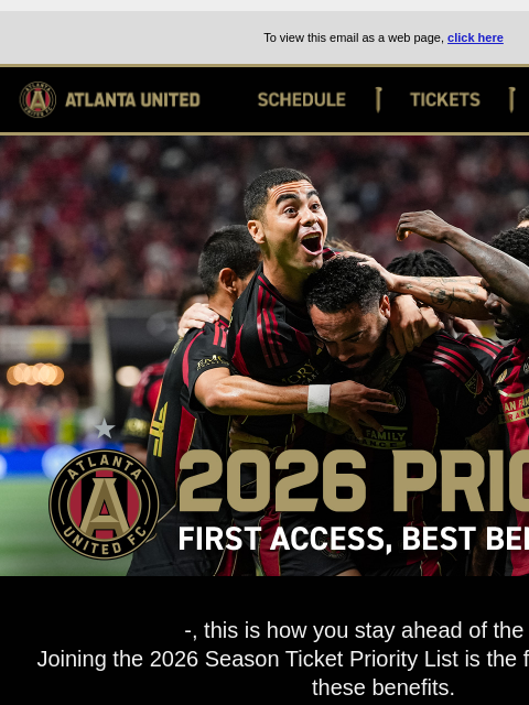 atlutd newsletter: Lock In Your 2026 Season Ticket Advantage
