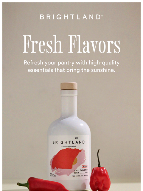 brightland newsletter: Herbaceous, Delicious, and Nutritious