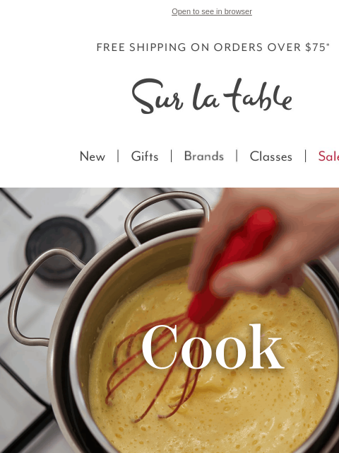 surlatable newsletter: Sizzle into September — Book First!