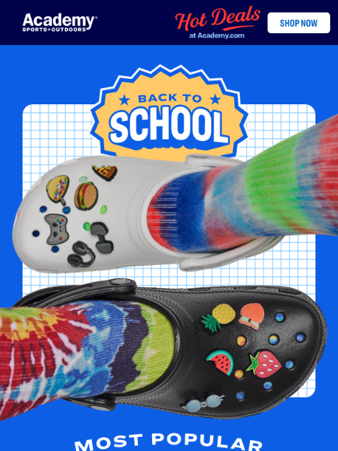 academy newsletter: Slip into NEW School Shoes😎