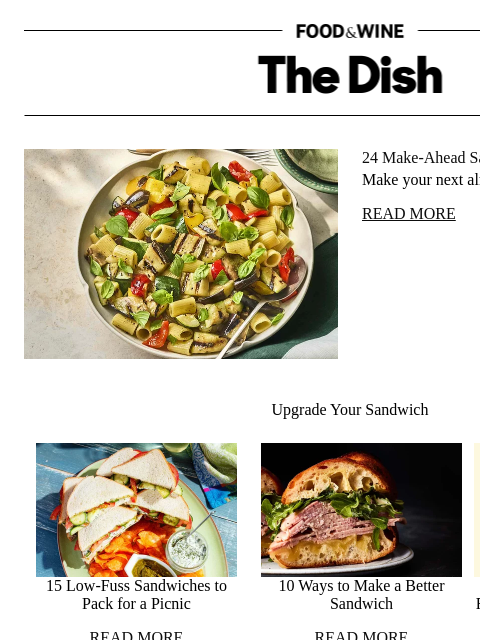 foodandwine newsletter: 24 Make-Ahead Salads for Your Next Potluck