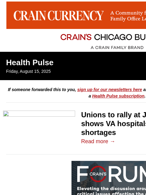 crainalerts newsletter: Audit finds severe VA staffing woes, including in ...