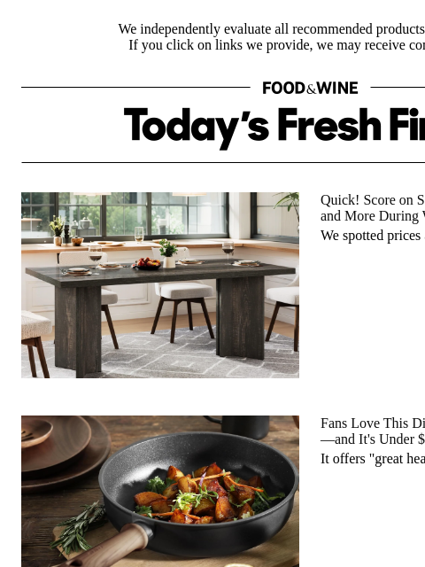 foodandwine newsletter: 36% Off: A Fan-Favorite Cookware Set With 'Even He...
