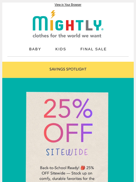 mightly newsletter: Shop Now: 25% OFF Bestsellers!🤯