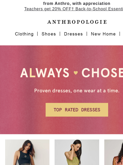 anthropologie newsletter: Dresses: reviewed, rated & loved